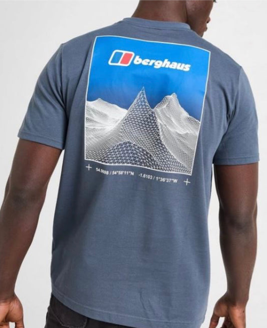 BERGHAUS PINNACLE T-SHIRT MENS DARK GREY