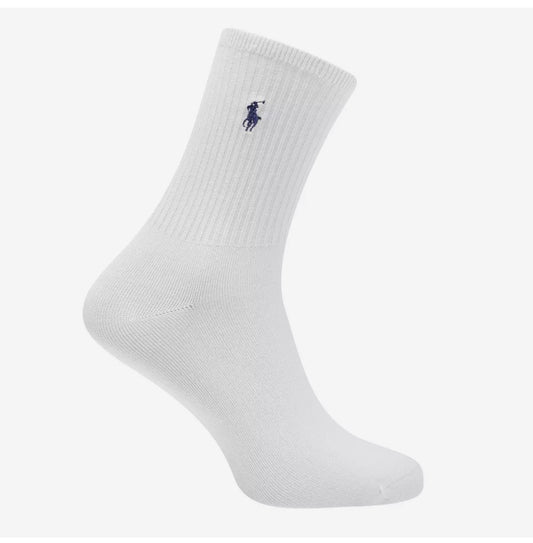 Polo Ralph Lauren Men's 3 Pack Crew Socks White