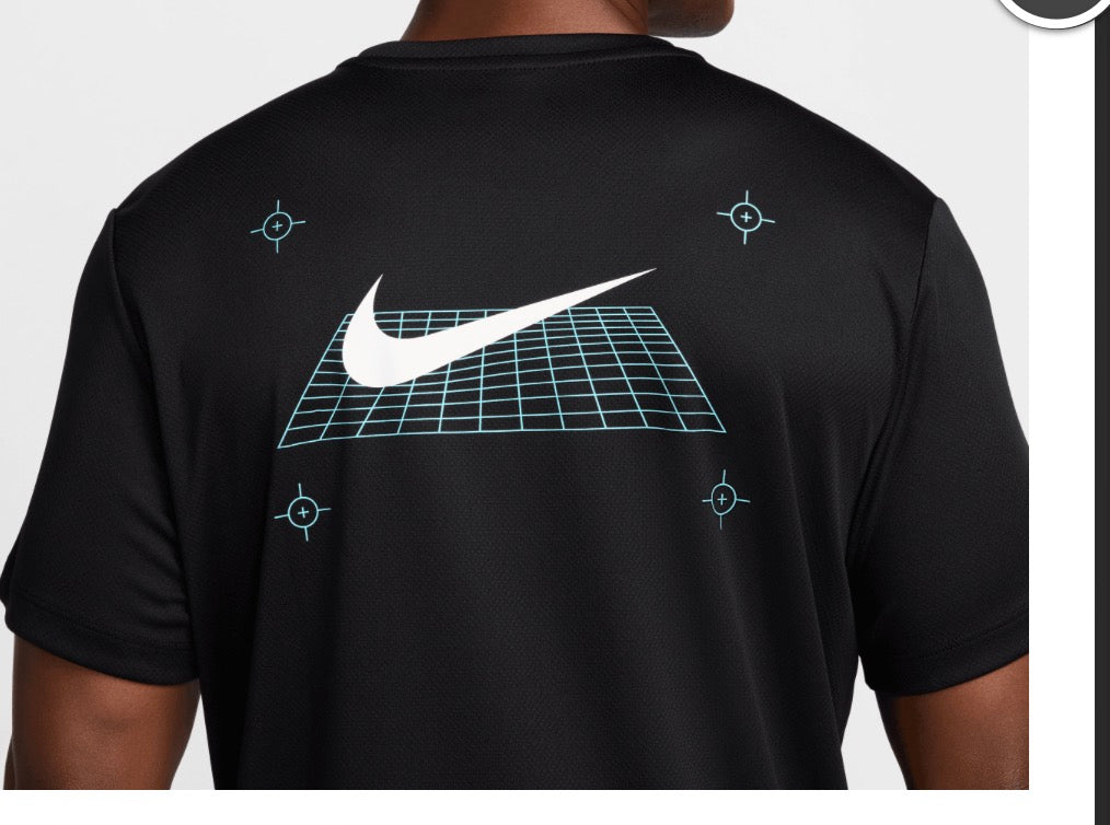 NIKE MILER GRAPHIC T-SHIRT MENS BLACK