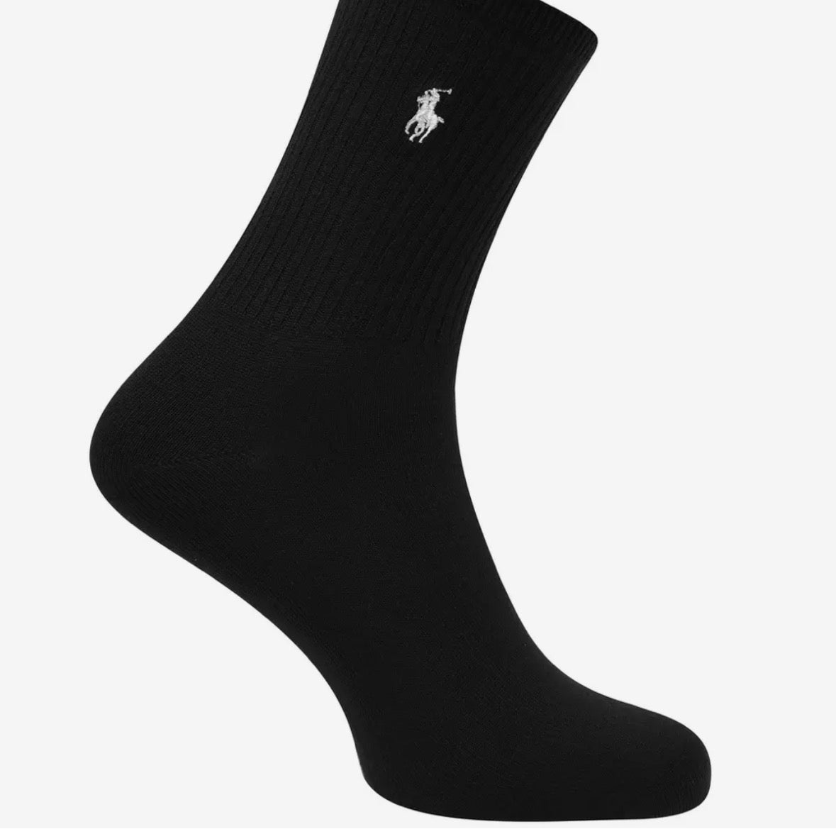 Polo Ralph Lauren 3 Pack Crew Socks Black