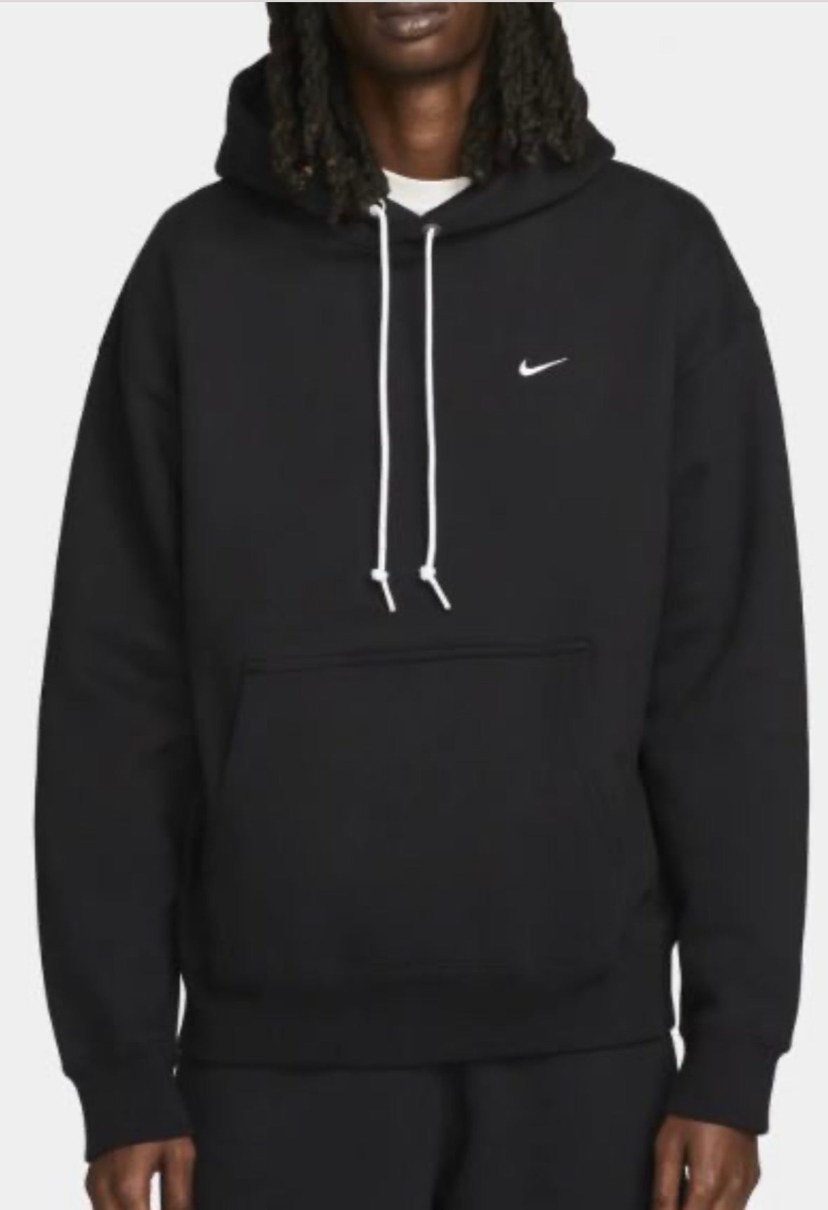 NIKE SOLO SWOOSH OVERHEAD HOODIE MENS BLACK