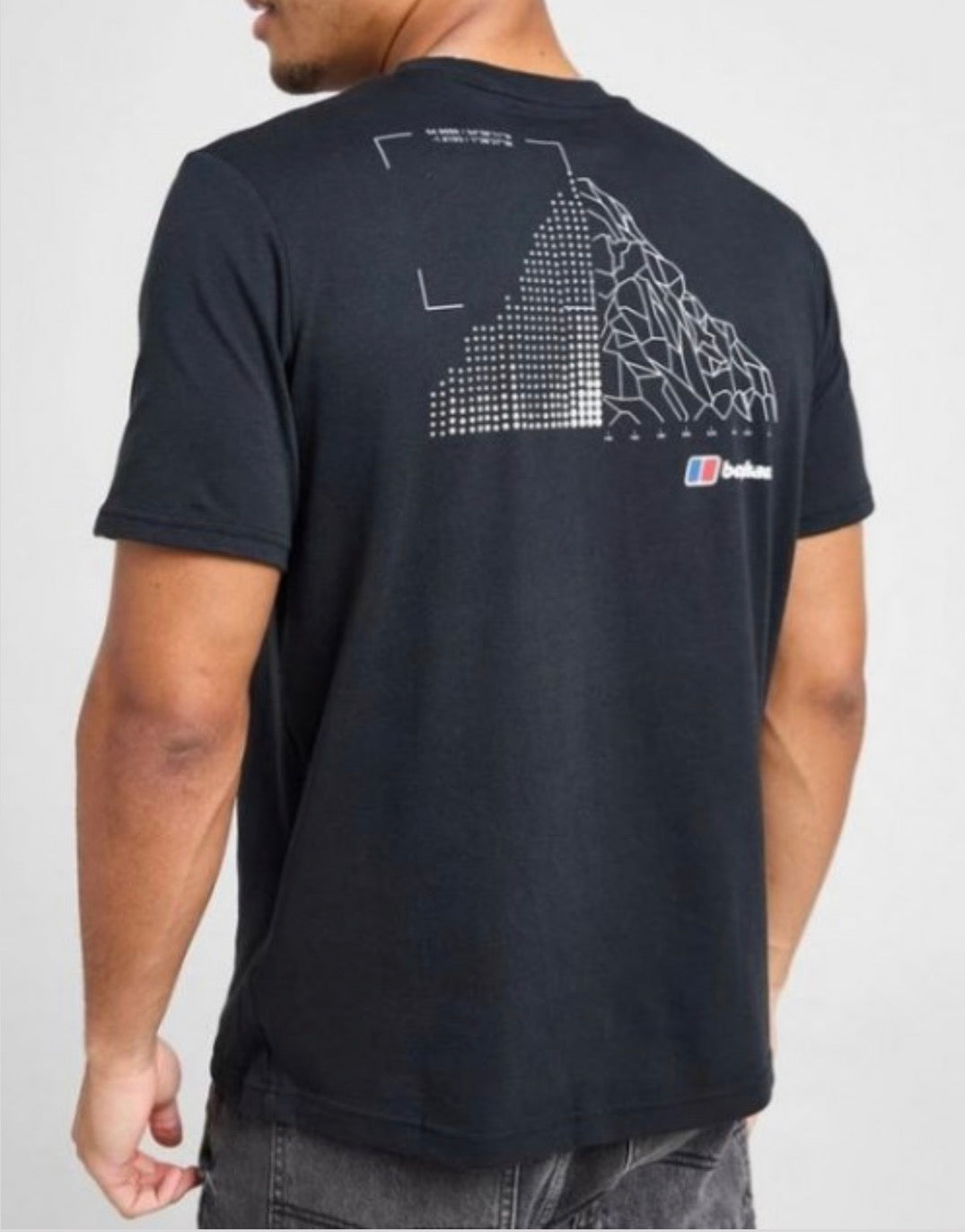 BERGHAUS MOUNT DIAGRAM T-SHIRT MENS BLACK