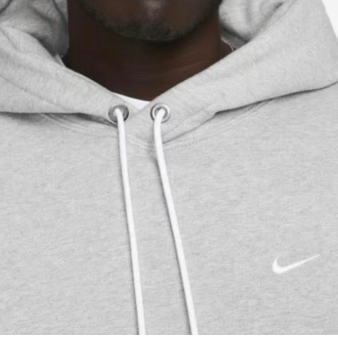 NIKE SOLO SWOOSH OVERHEAD HOODIE MENS GREY