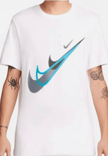 NIKE MOTO T-SHIRT MENS WHITE BLUE