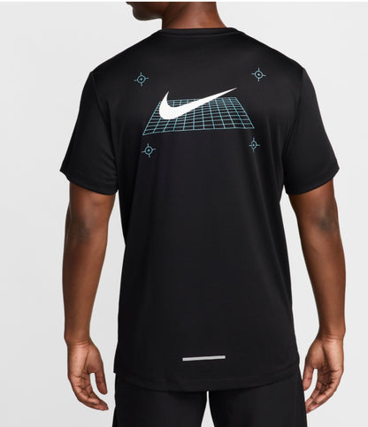 NIKE MILER GRAPHIC T-SHIRT MENS BLACK