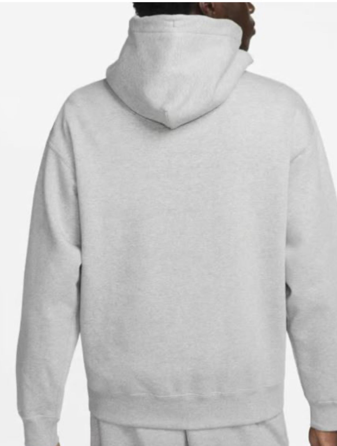 NIKE SOLO SWOOSH OVERHEAD HOODIE MENS GREY