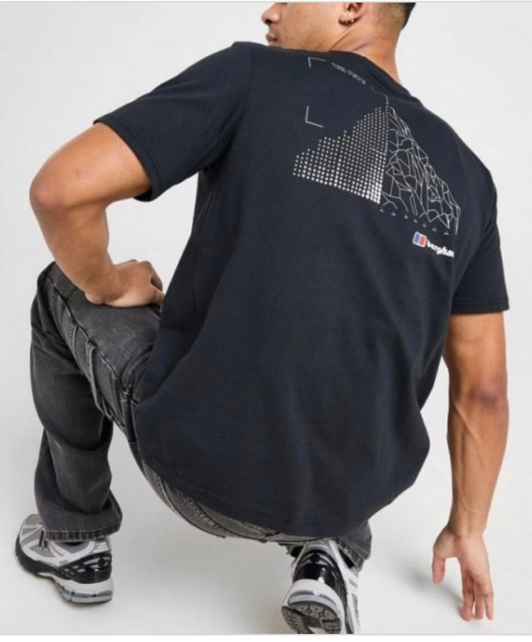 BERGHAUS MOUNT DIAGRAM T-SHIRT MENS BLACK