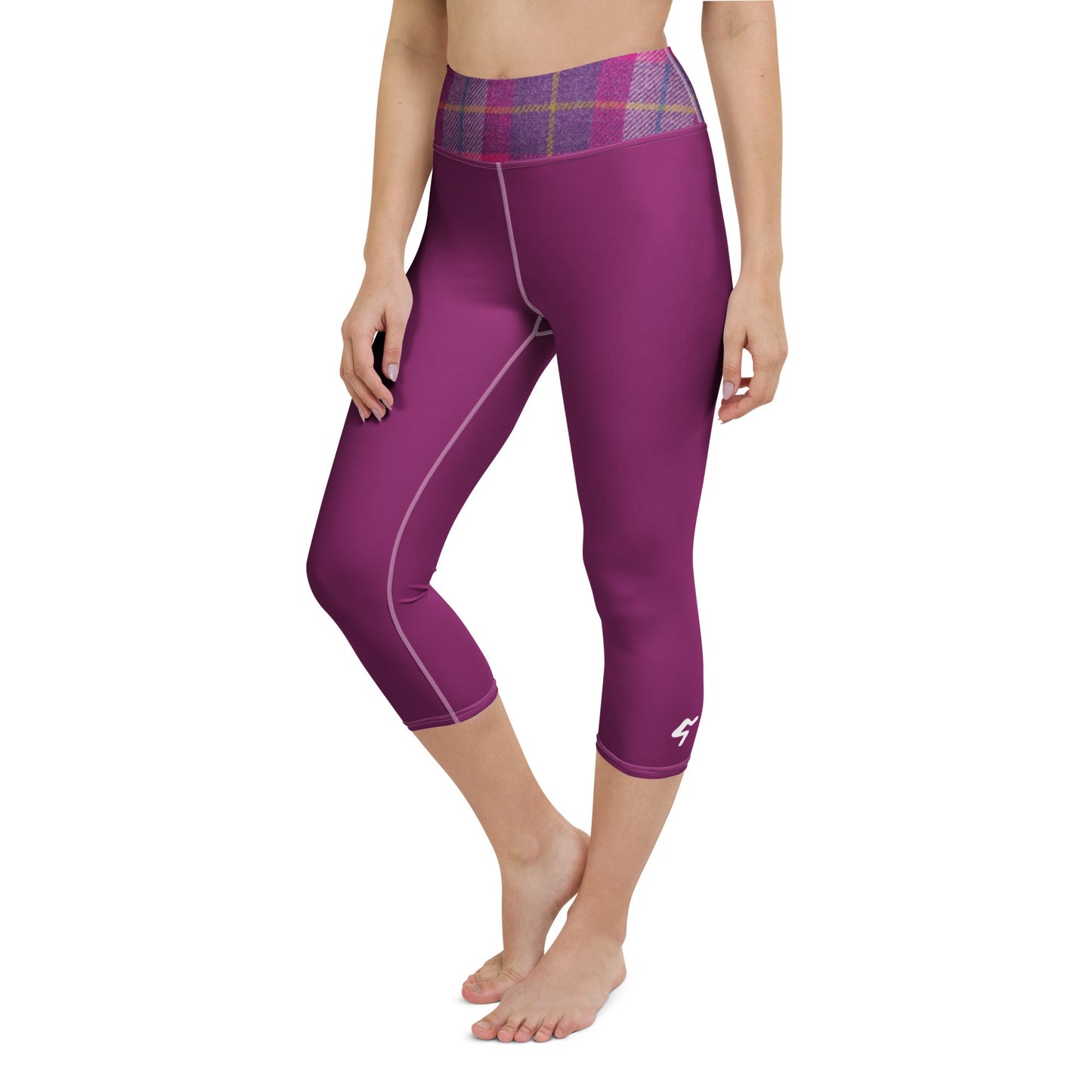 GymBum UK Lomond Rose Yoga Capri Leggings