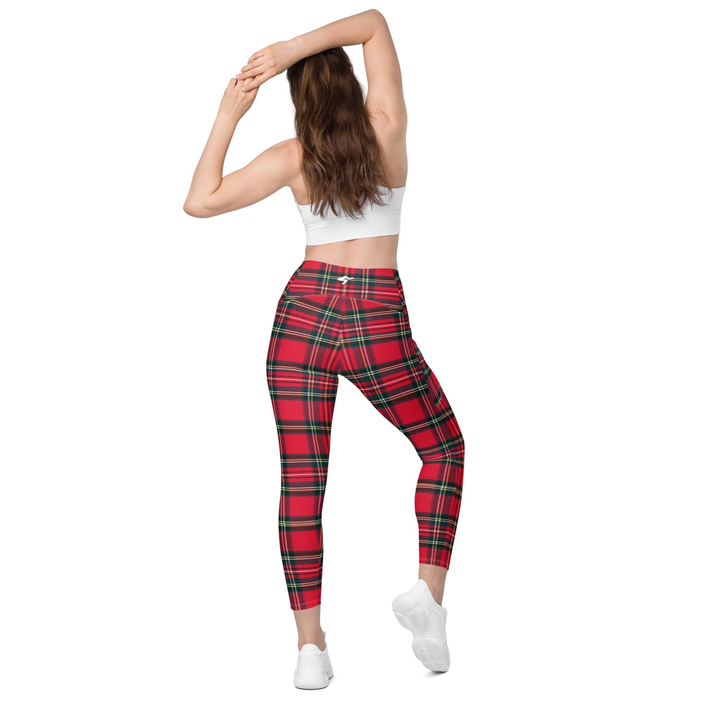 GymBum UK Redline Tartan Leggings with pockets