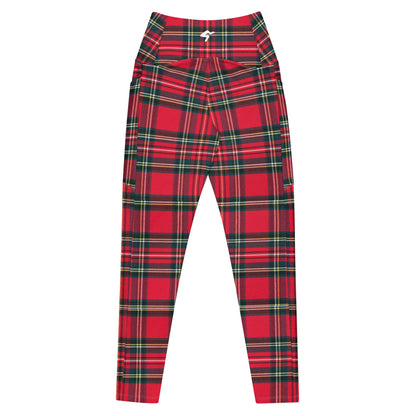 GymBum UK Redline Tartan Leggings with pockets