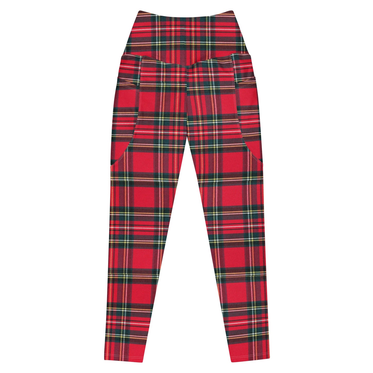 GymBum UK Redline Tartan Leggings with pockets