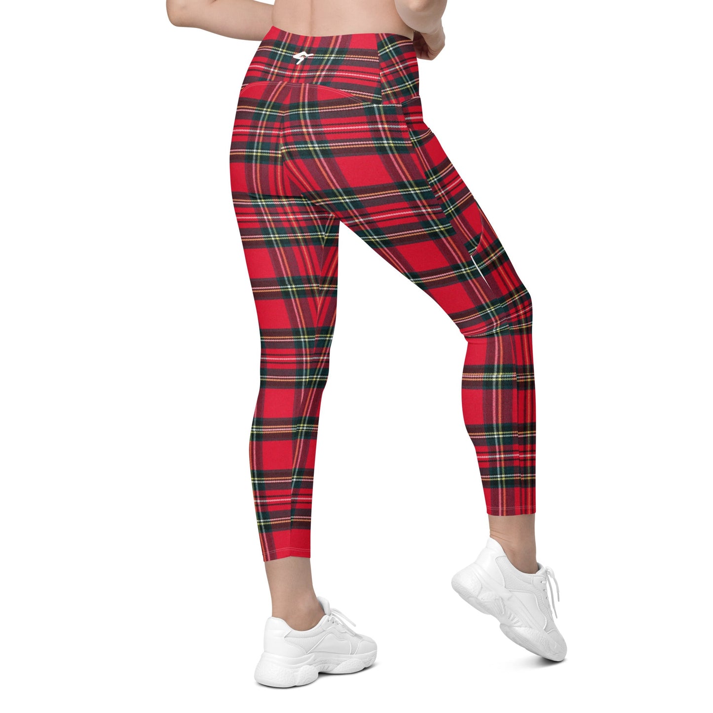 GymBum UK Redline Tartan Leggings with pockets