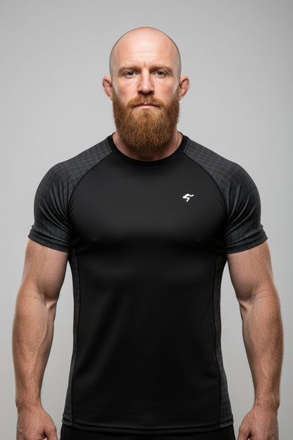 GymBum UK Shadow Check Rash Guard