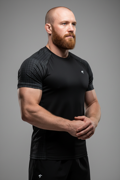 GymBum UK Shadow Check Rash Guard