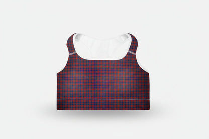 GymBum UK Sovereign Tartan Padded Sports Bra